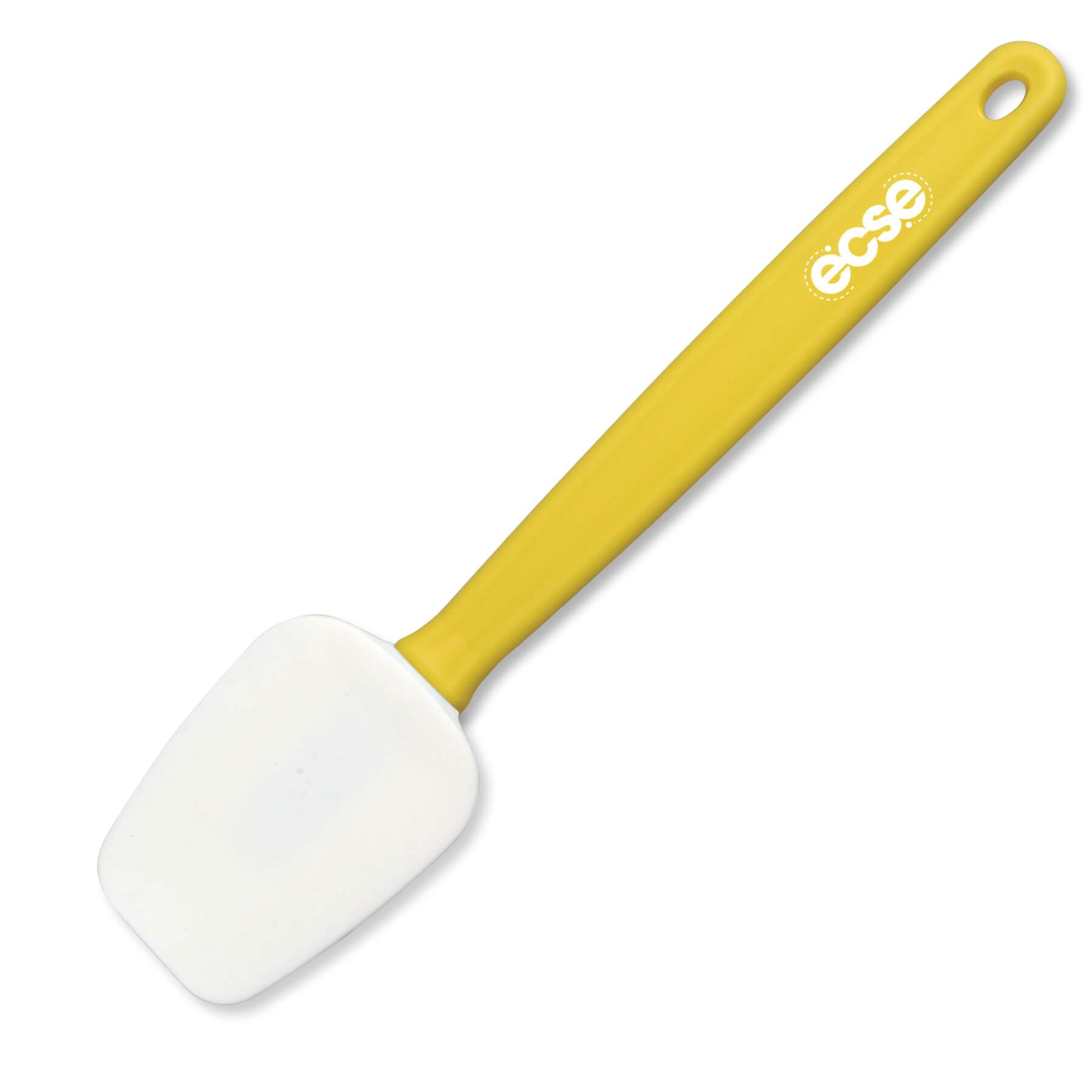 Saffron Yellow Handle - White Spoon Imprinted
